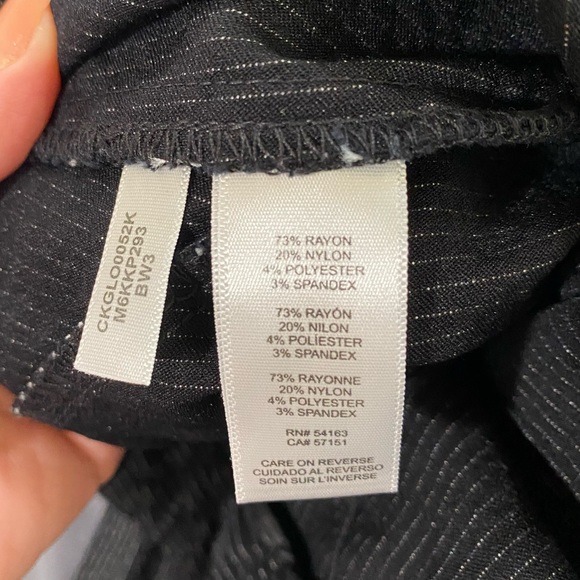 Calvin Klein skinny leg pinstripe trousers small/4 VGUC - Picture 10 of 13